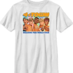 4 Town "Breaking Free World Tour" T-Shirt For Kids – Turning Red