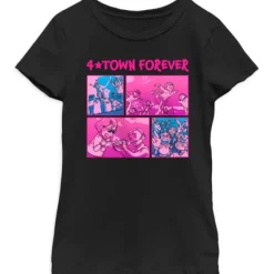 "4 Town Forever" T-Shirt For Girls – Turning Red
