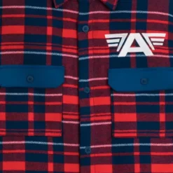 Captain America Plaid Shacket For Adults