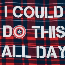 Captain America Plaid Shacket For Adults