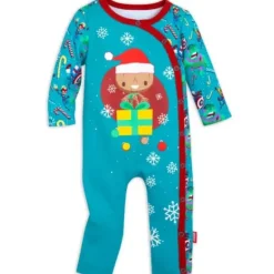 Marvel Christmas Stretchie Sleeper For Baby