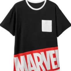 Marvel Logo Ringer Fashion T-Shirt For Adults