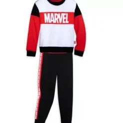 Marvel Logo Sweatshirt And Pants Set For Kids