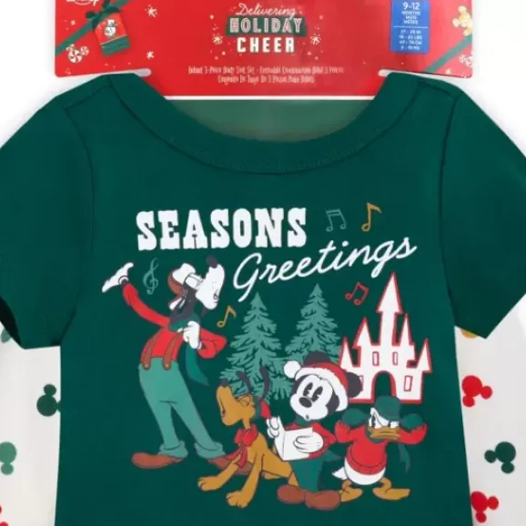 Mickey Mouse And Friends Christmas Sleepwear Set For Baby