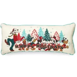 Mickey Mouse And Friends Holiday Throw Pillow