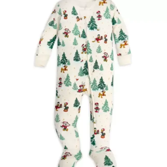 Mickey Mouse And Friends Holiday Stretchie Sleeper For Baby