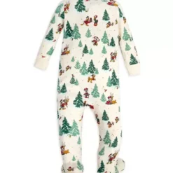 Mickey Mouse And Friends Holiday Stretchie Sleeper For Baby