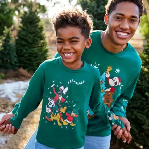 Mickey Mouse And Friends Christmas Long Sleeve T-Shirt For Kids