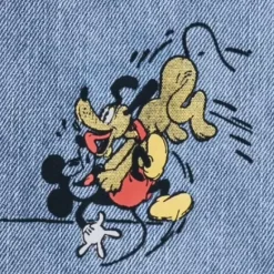 Mickey Mouse And Pluto Relaxed Fit Denim Pants For Men By Our Universe