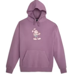 Mickey Mouse Genuine Mousewear Pullover Hoodie For Adults – Plum