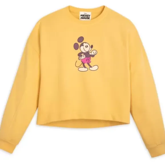 Mickey Mouse Genuine Mousewear Pullover Sweatshirt For Women – Gold