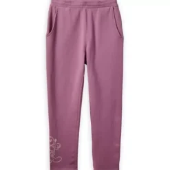 Mickey Mouse Genuine Mousewear Jogger Sweatpants For Women – Plum