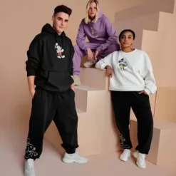 Mickey Mouse Genuine Mousewear Pullover Sweatshirt For Women – Plum