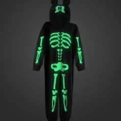 Mickey Mouse Glow-In-The-Dark Skeleton Costume For Kids
