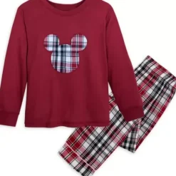 Mickey Mouse Holiday Plaid Sleep Set For Kids