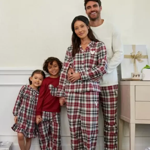 Mickey Mouse Holiday Plaid Sleep Set For Kids