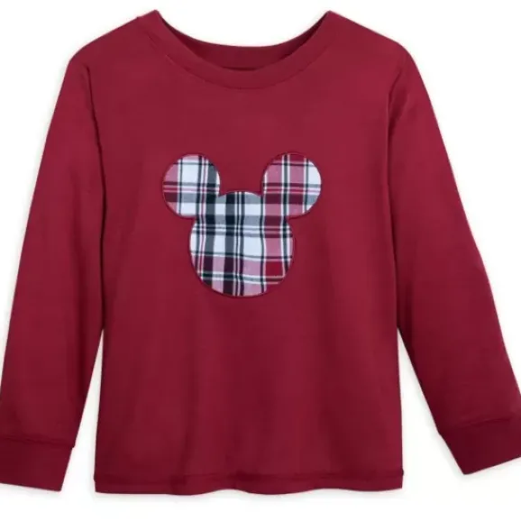 Mickey Mouse Holiday Plaid Sleep Set For Kids