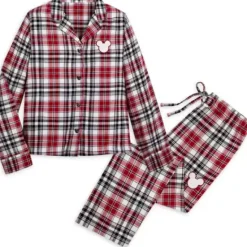 Mickey Mouse Holiday Plaid Sleep Set For Adults