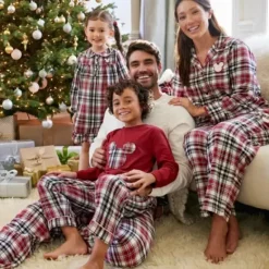 Mickey Mouse Holiday Plaid Sleep Set For Adults