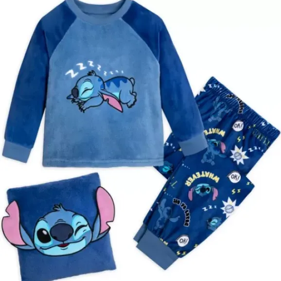 Stitch Pajamas And Pillow Set For Kids