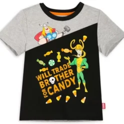 Thor And Loki Halloween Fashion T-Shirt For Kids