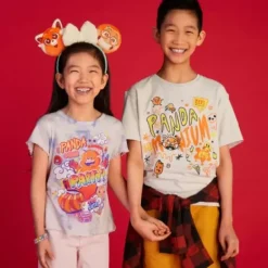 Turning Red Mineral Wash T-Shirt For Kids